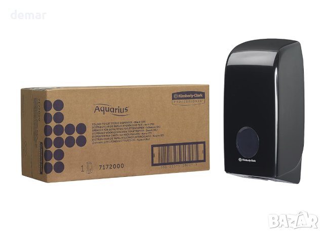 Диспенсър за сгъната тоалетна хартия Aquarius 7172-1, черен