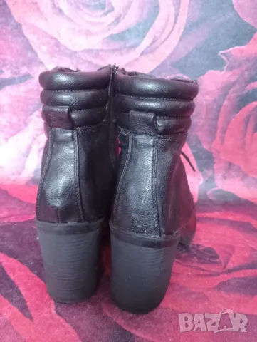 Дамски Боти на дебел ток 44 номер, снимка 3 - Дамски боти - 47744166