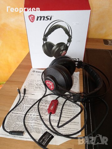 Геймърски слушалки MSI H991, черен - S37-21000A1-V33, снимка 2 - Слушалки и портативни колонки - 43164495