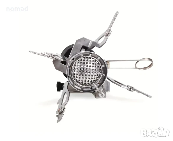 Преносима газова горелка за къмпинг с пиезо запалване – компактна, снимка 7 - Газови котлони - 50469554