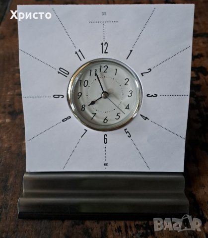 часовник настолен, аналогов, кварцов, мемо, уникален, неръждаем масивен метал, снимка 11 - Други - 38894632