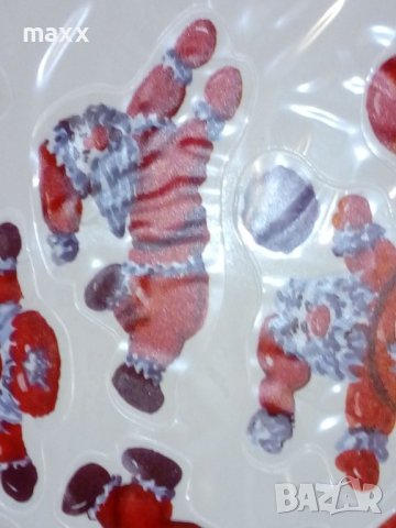 Коледни, зимни многократни стикери за стъкло 7 бр - комплект, снимка 6 - Декорация за дома - 43415071