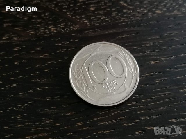 Монета - Италия - 100 лири | 1993г., снимка 1 - Нумизматика и бонистика - 27676358