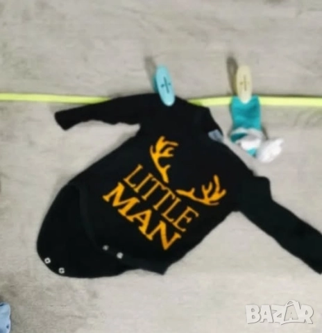 бебешко боди little man 