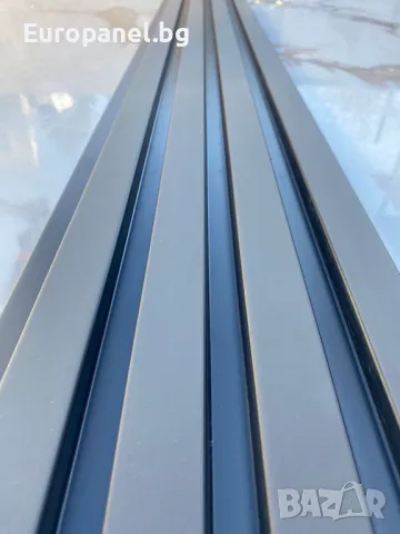 3D Декоративен панел за стена – Цвят: Антрацит / Черен – 20х290 см