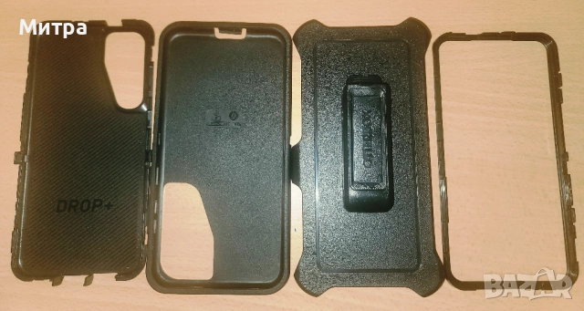 Оригинален удароустойчив силиконов калъф Otterbox за Samsung S24+ черен, снимка 3 - Калъфи, кейсове - 50272799