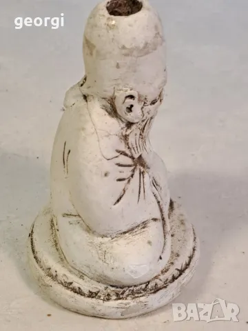 немски керамичен свещник Des gesch, снимка 2 - Колекции - 49180884