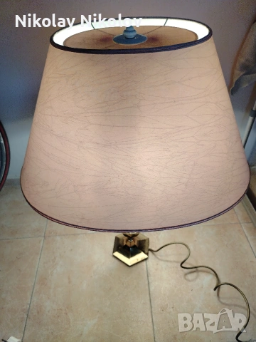 дизайнерска месингова лампа, снимка 12 - Настолни лампи - 53144506