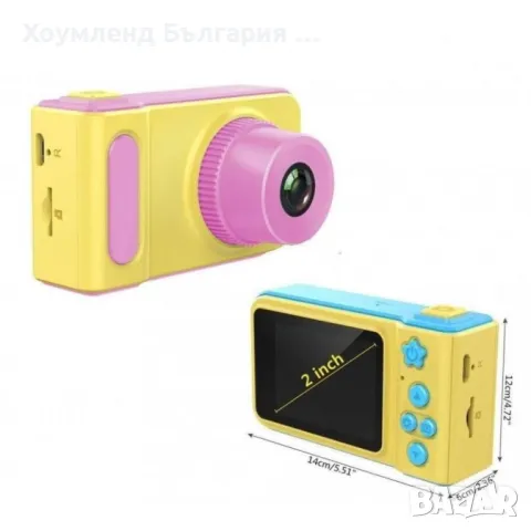 Детски истински цифров фотоапарат с HD заснемане с ПОДАРЪК карта памет, снимка 4 - Фотоапарати - 49525919