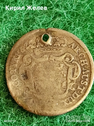 Сребърна монета 10 кройцера 1742г. Мария Терезия Австрия за КОЛЕКЦИЯ 52904, снимка 6 - Нумизматика и бонистика - 53106717