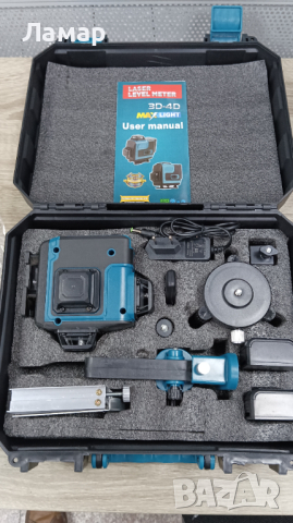 4D лазерен нивелир с 16 линии със стойка самонивилиращ се със зелен лазер, снимка 2 - Измервателни инструменти - 44899112