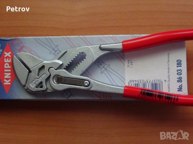KNIPEX 86 03 180 - PROFI Многофункционални Клещи Ключ 180 mm, НОВИ, внос Germany, снимка 2 - Клещи - 25426003