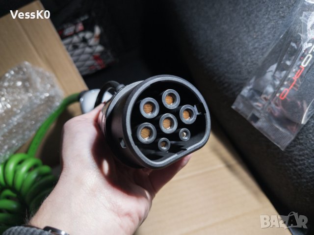 9 МЕТРА | 7 kW | СПИРАЛОВИДЕН КАБЕЛ Type 2 | Компактен, снимка 5 - Аксесоари и консумативи - 39514796