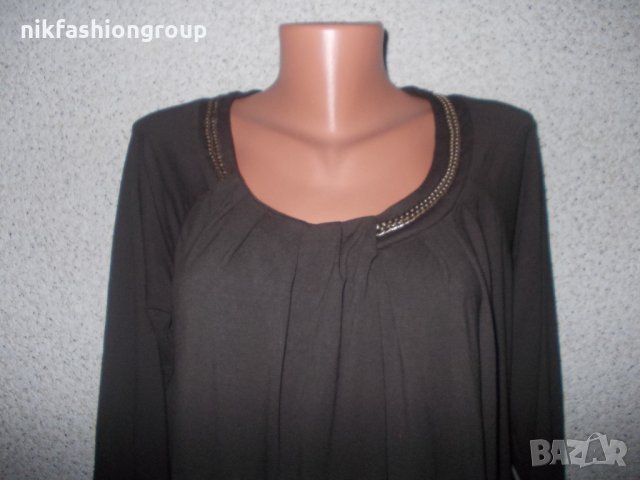 Кафява туника със синджир, L размер, снимка 2 - Туники - 26906045