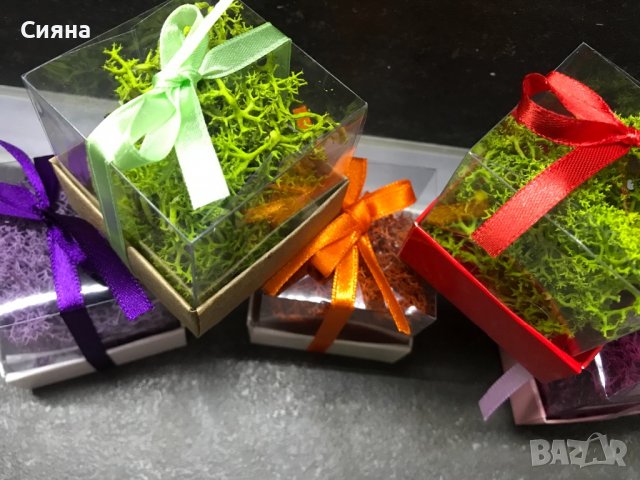 Кутийка със скандинавски мъх, снимка 3 - Изкуствени цветя - 37269596