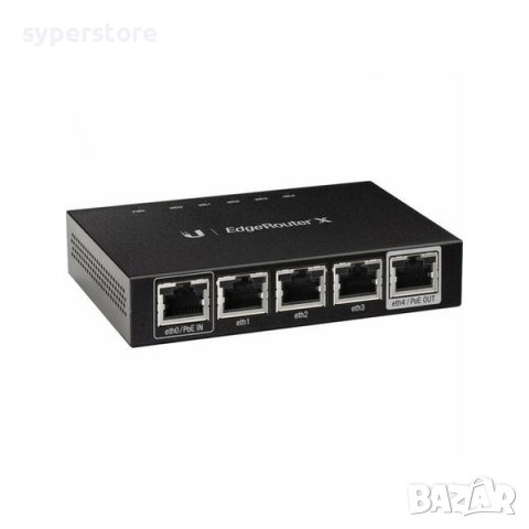 Кабелен Рутер Ubiquiti EdgeRouter ER-X 5-Port single Passive PoE, снимка 1 - Рутери - 38940917