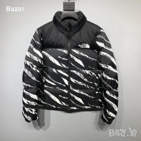 The North Face Zebra Black Оригинално Ново Яке с Гъши Пух Размер L - M Перфектно Топ 