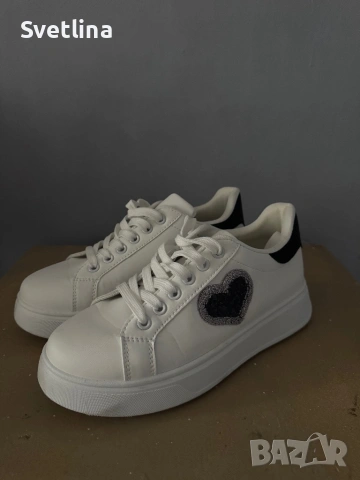 Дамски кожени маратонки 38 номер, снимка 3 - Маратонки - 53424601