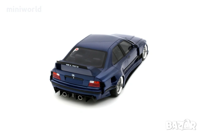 BMW E36 LTO Sedan Turbo Khyzyl Saleem 2023 - мащаб 1:18 на OttoMobile моделът в нов в кутия, снимка 7 - Колекции - 53561218