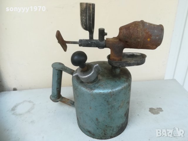 бензинова лампа-синя/сива 0204211634, снимка 6 - Колекции - 32399280