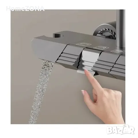 Душ система ELITE Pro 16, термостатен смесител, пиано бутони, снимка 3 - Душове - 49434047