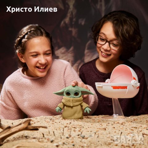 Star Wars Бебе Йода Интерактивна играчка Мандалориан Грогу със звуци и движения Grogu, снимка 6 - Фигурки - 43969765