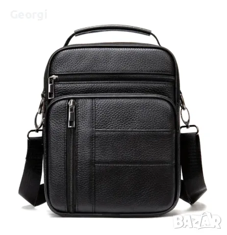 Дизайнерска и Стилна Мъжка ежедневна чанта в Промоция* /Естествена телешка кожа!, снимка 3 - Чанти - 49348711