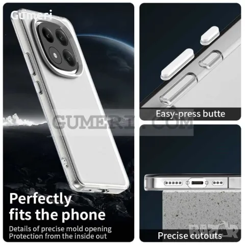 Xiaomi Redmi Note 14 Pro+ 5G   Противоударен Хибриден Гръб - Мат, снимка 9 - Калъфи, кейсове - 49222117