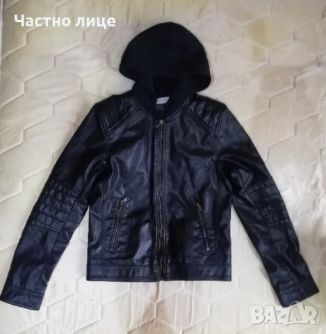 Есенно яке - изк. кожа H&M, снимка 3 - Детски якета и елеци - 51924723