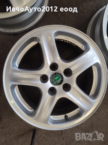 Алуминиеви джанти 15 skoda fabia roomster rapid, снимка 4 - Гуми и джанти - 52375584
