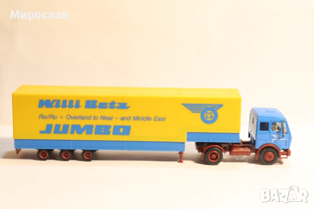 HERPA H0 1/87 MERCEDES WILLI BETZ МОДЕЛ КАМИОН, снимка 5 - Колекции - 53378067