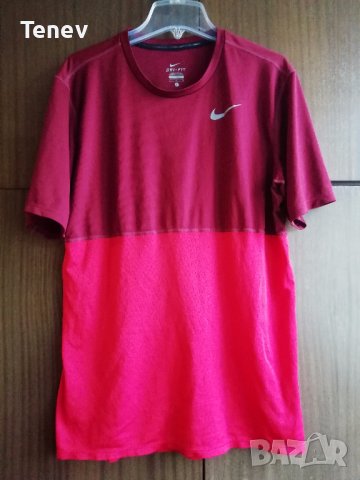 NIKE Self Design Round Neck Red Maroon оригинална мъжка тениска L