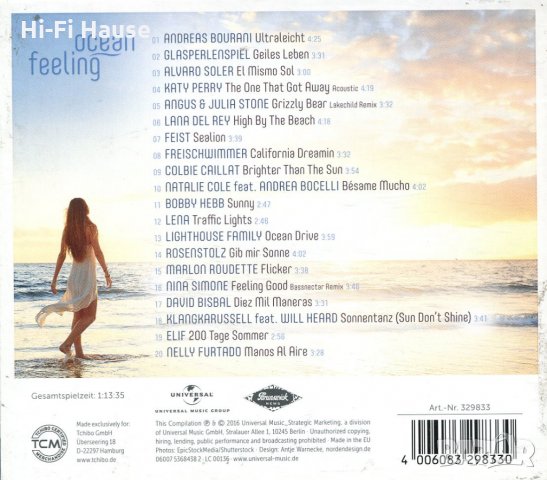 Ocean Feeling-Luftige Sommer-songs, снимка 2 - CD дискове - 34735216