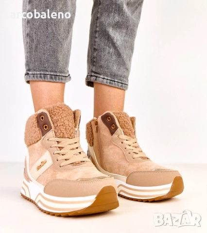 Дамски високи маратонки с подплата от Mirasen, 4цвята , снимка 9 - Маратонки - 52024364