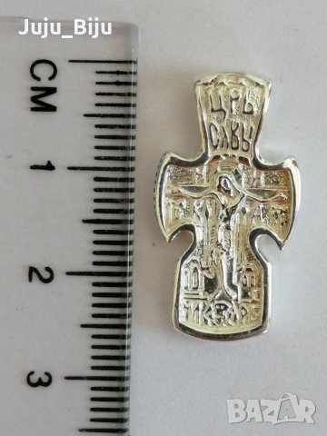 Нов сребърен двулицев кръст - Св. Архангел Михаил, снимка 2 - Колиета, медальони, синджири - 28530793