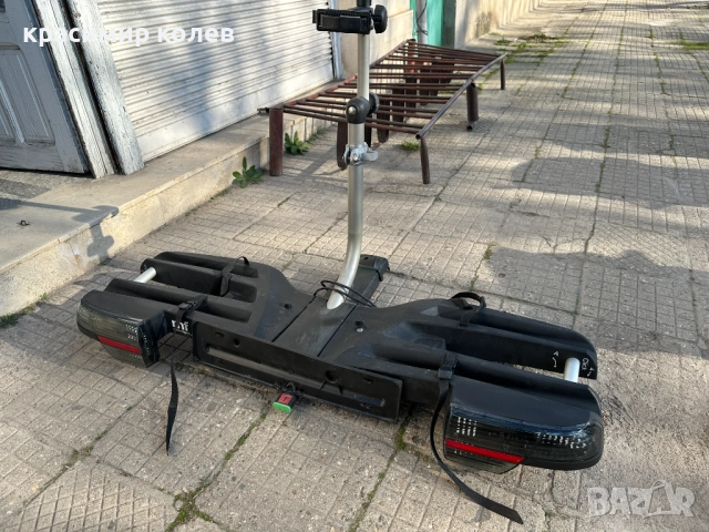 немски сгъваем багажник за теглич за два велосипеда, снимка 6 - Аксесоари за велосипеди - 52809015