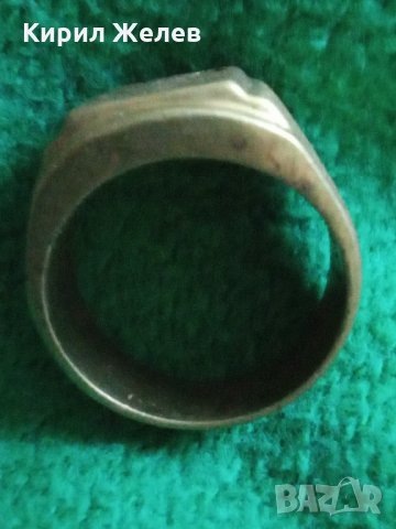Пръстен стар бронзов 21871, снимка 3 - Декорация за дома - 33544640