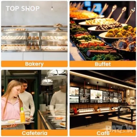 Нов комплект 4 броя Облицована лампа за загряване на храна, 240v R7S крушка, снимка 5 - Други стоки за дома - 49956910