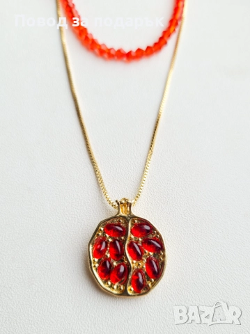 Двуслойно колие , снимка 4 - Колиета, медальони, синджири - 52472009