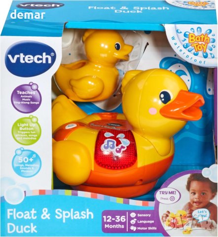 VTech Пате сензорна играчка за вана със светлини и музика за малки деца, снимка 5 - Музикални играчки - 43948834