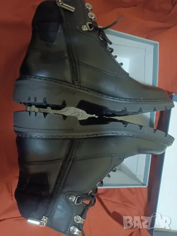 AM SHOE мъжки 44 номер Непромокаеми боти  черни с цип, снимка 2 - Маратонки - 48647632