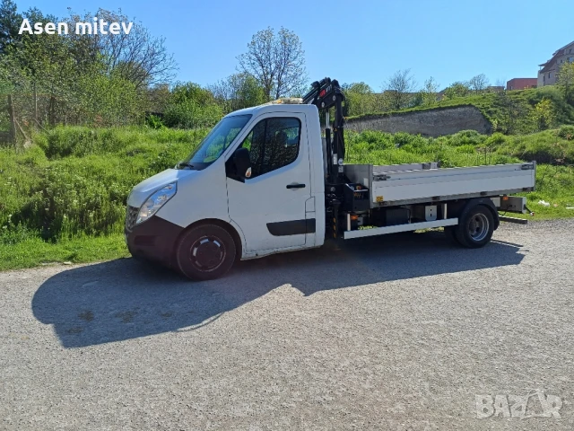 самосвал с Кран рено мастер 