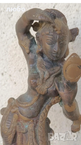 Антикварна Бронзова Скулптура на Индийския Бог ШИВА 1890 г, снимка 3 - Антикварни и старинни предмети - 44847798