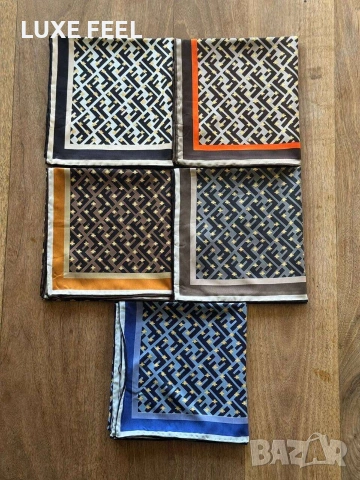 Дамски Шалове - Коприна ⚜️ FENDI , снимка 3 - Шалове - 53021459