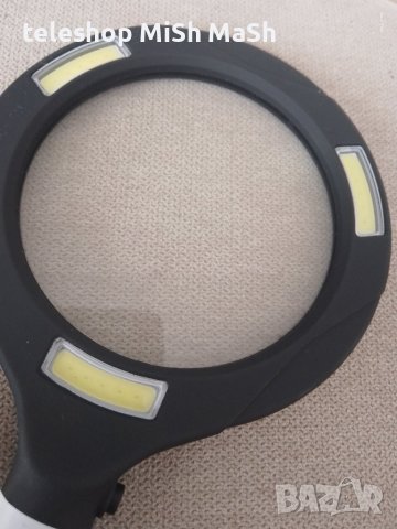 Голяма лупа с 3 лед светлини и 2 батерия 1.5 V, снимка 6 - Друга електроника - 38704005