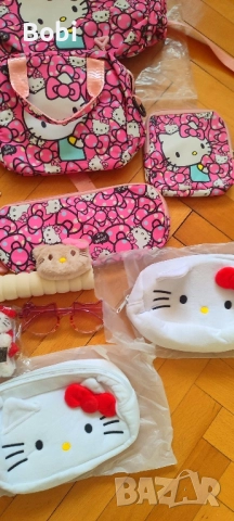 Hello Kitty принадлежности- раница, възглавница, несесер, снимка 6 - Ученически пособия, канцеларски материали - 51497086