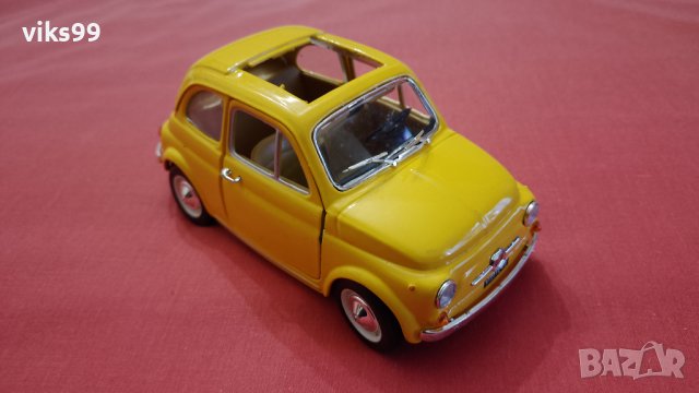Bburago Fiat 500 (1965) - Мащаб 1:21, снимка 6 - Колекции - 43084426