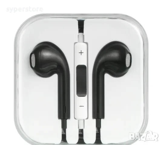 Слушалки с микрофон тапи Digital One SP01069, за iPhone, Samsung и др., буска ст.жак, черни, слушалк