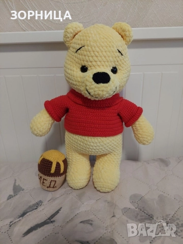 Плетена играчка мечо Пух 