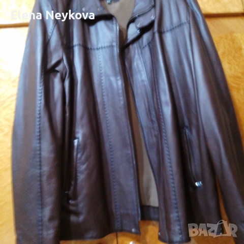 Кожено яке, снимка 2 - Якета - 53369417